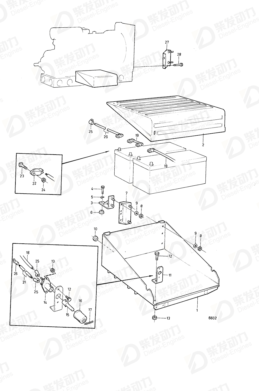 VOLVO Bracket 846329 Drawing